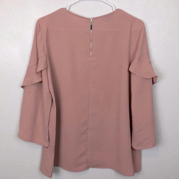 Alfani Ruffled-Sleeves Zip-Back Top Size Small - Picture 8 of 8